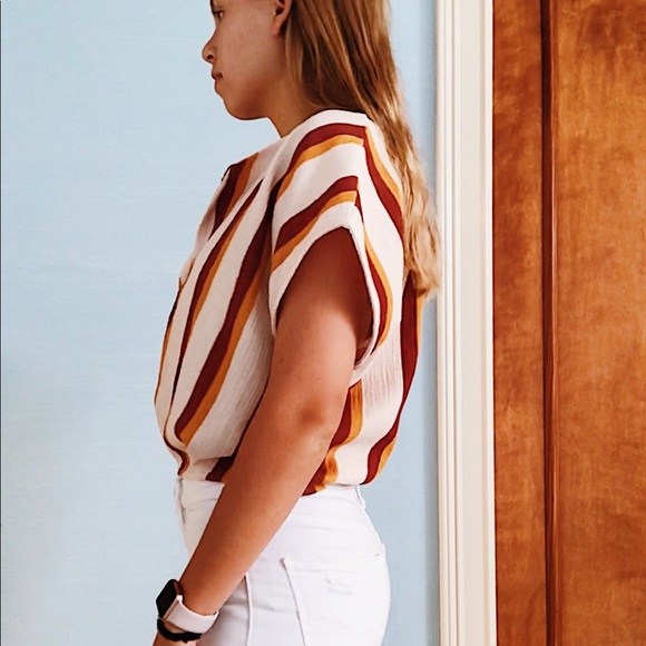 ZARA SEMI CROPPED BLOUSE - Picture 6 of 7